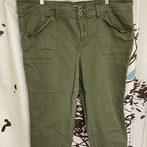 Torrid aviator crop twill pant